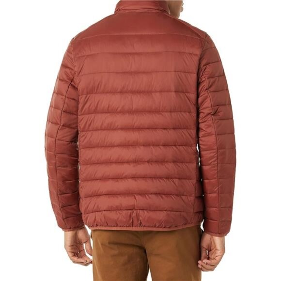 Mens Lightweight Puffer Jacket Packable Water Resistant Winter Coat Big Tall - Picture 3 of 7